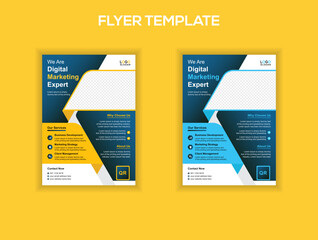 Digital marketing expert flyer template