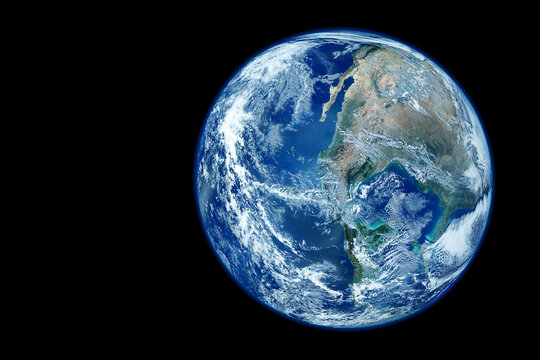 View of the planet earth from space. Elements of this image furnished by NASA