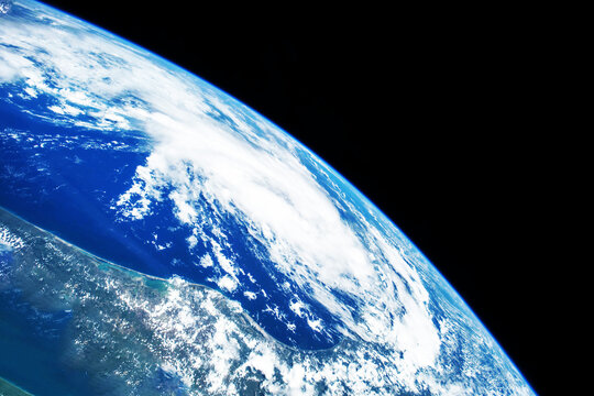 View of the planet earth from space. Elements of this image furnished by NASA