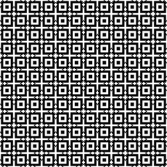 Fototapeta premium Black and white seamless pattern texture. Greyscale ornamental graphic design. Mosaic ornaments. Pattern template. Vector illustration. EPS10.