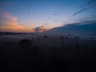 Obraz premium A misty sunrise