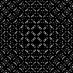 Black and white seamless pattern texture. Greyscale ornamental graphic design. Mosaic ornaments. Pattern template. Vector illustration. EPS10.