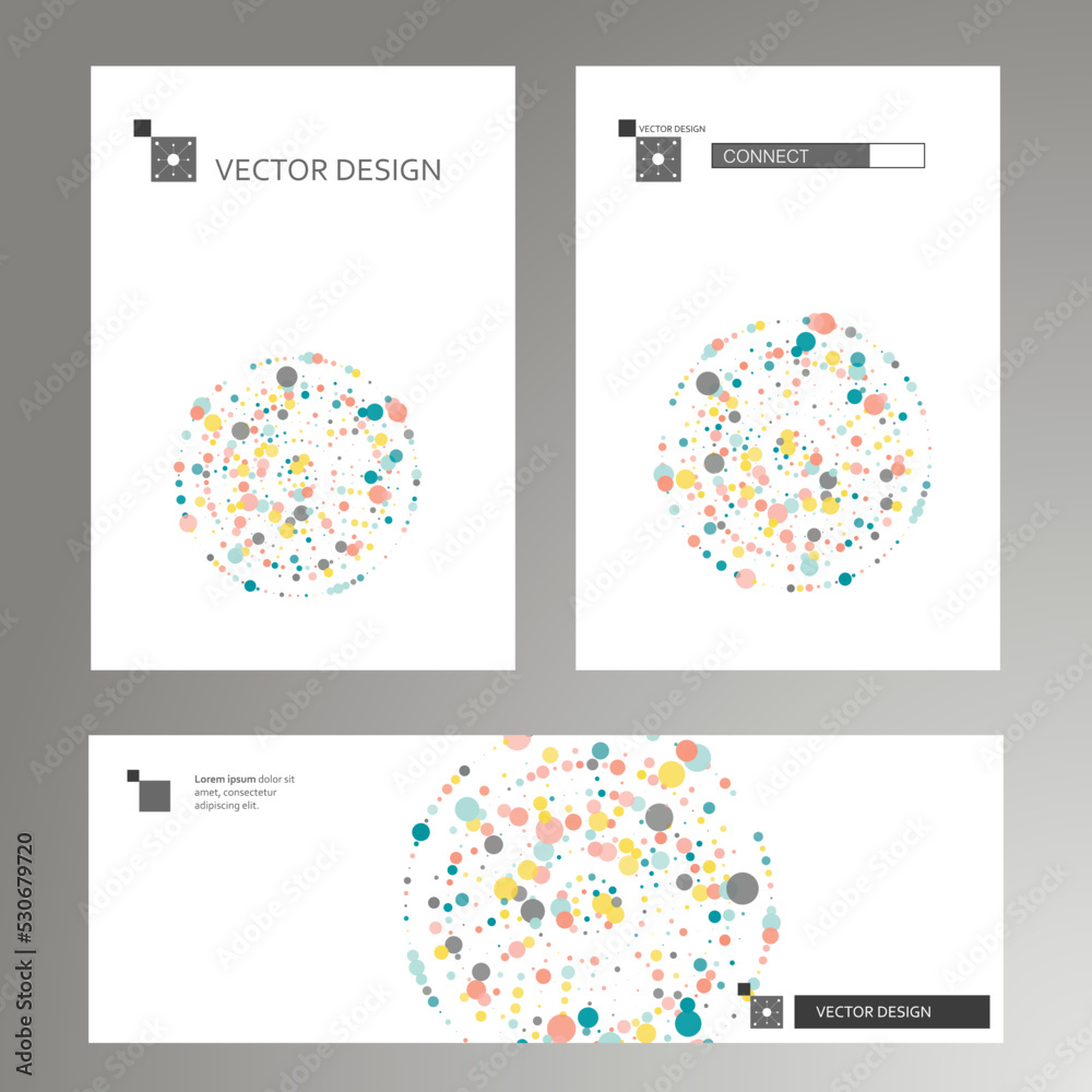 Poster halftone monochrome pattern with dots. minimalism, vector. background for posters, websites, busines