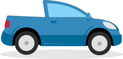 Blue cabriolet illustration. Auto, lifestyle, travel. Transport concept. illustration can be used for topics like road, travelling, city