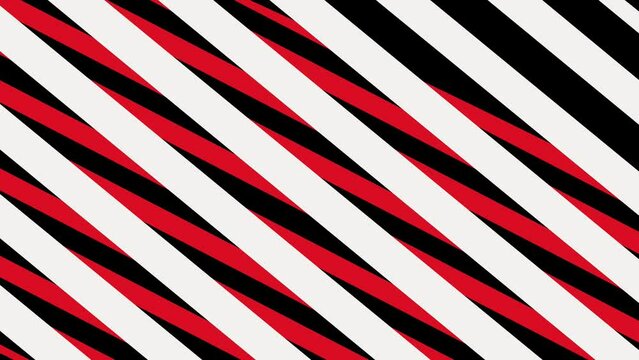 Black red and white stripes animation motion design background Transition background video clip.