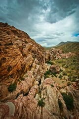 Red Rock Canyon National Conservation Area Cloud Sky Mountain Natural landscape Bedrock