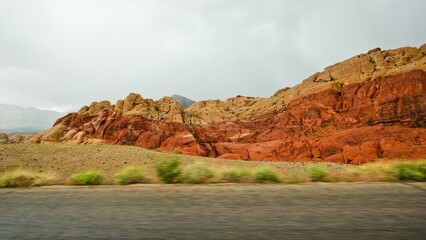 Red Rock Canyon National Conservation Area Sky Cloud Plant community Mountain Natural landscape