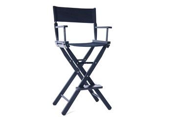Director's chair on a white background