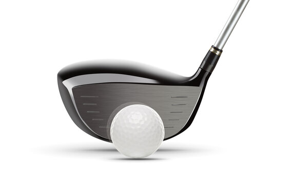 Transparent PNG Of A Large Driver Golf Club And Golf Ball