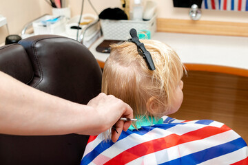 woman with hair rollers