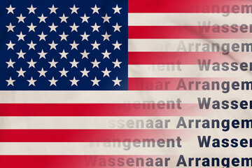 USA flag Wassenaar Arrangement symbol union