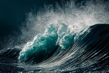 Tuinposter Close up ocean wave © Rysak