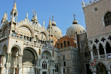 Obraz premium Piazza San Marco Doge's Palace St Mark's Basilica Saint Mark's Basilica Piazza San Marco Sky