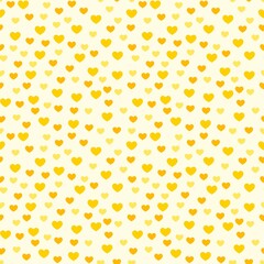 Background with hearts yellow, sunny, valentine, love yellow, pastel yellow, seamless heart pattern, gold heart