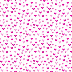 Seamless pattern of cardiac hearts, life, love, crush, valentine, love and friendship, engagement, pink, purple