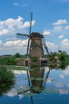 Mill in the Netherlands countryside
