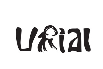 Obraz premium animal ornament text