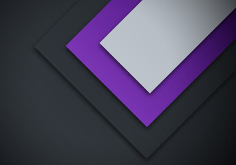 Modern Overlap Dimension Purple Line Bar Background with Copy Space for Text or Message