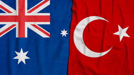 Australia, Commonwealth of Australia, Turkey Flag, Republic of Turkey