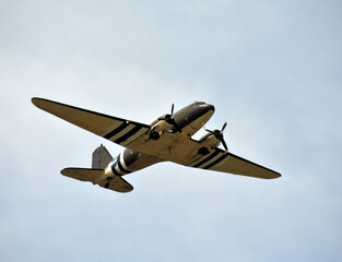Fototapeta na wymiar WW2 era transport airplane