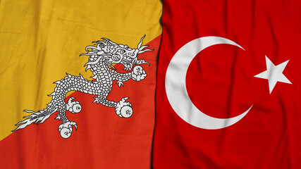 Bhutan, Kingdom of Bhutan, Turkey Flag, Republic of Turkey