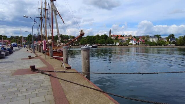 Marina Eckernf&ouml;rde mit sail and fishing boats on a beautiful day in summer