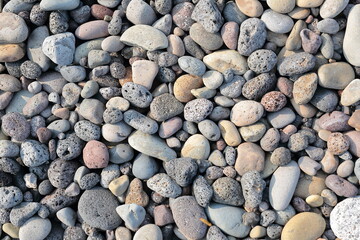 제주도 내도 알작지의 몽돌자갈