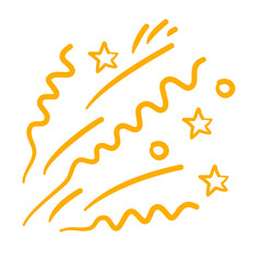 Paper confetti party decoration