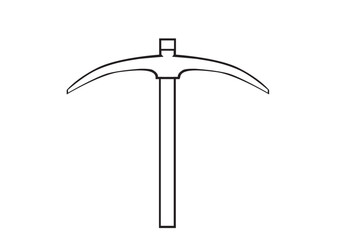 pickaxe lineart