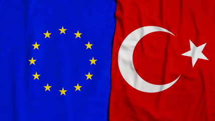 European Union, Turkey Flag, Republic of Turkey