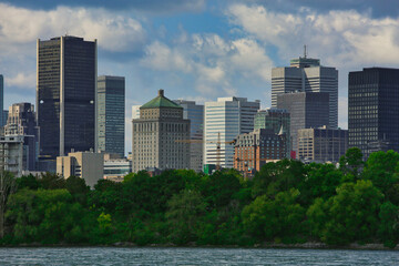 Panoramic view on Montreal Canada downtown