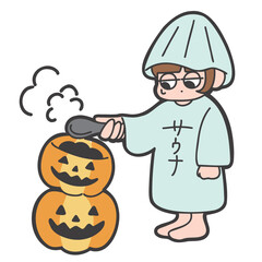 サウナ×ハロウィン（ロウリュウ）