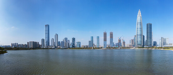 Naklejka premium Shenzhen skyline buildings China