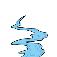 Mountain river landscape