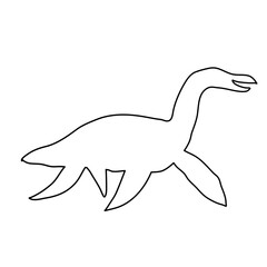 ancient animal dinosaur silhouette
