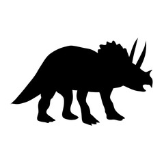 Obraz na płótnie Canvas ancient animal dinosaur silhouette