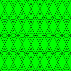 Lime green A letter seamless pattern background vector. Repeat A alphabet on lime green background.