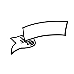 Ribbon banner icon