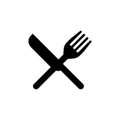 Knife and fork (crossed) icon / public information symbol	 (png)