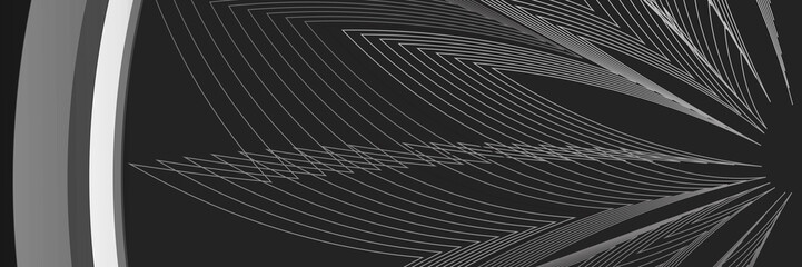 Abstract black white background with lines