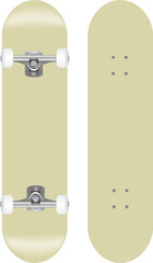 skateboard template illustration / png © barks