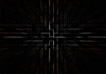 Abstract blue cubic zoom background