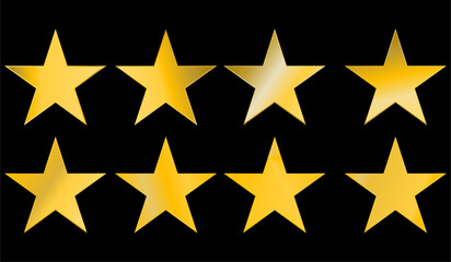 A SIMPLE GOLDEN STYLE STAR. SUITABLE FOR LOGO, BACKGROUND, BANNER AND OTHER PROMOTIONAL TOOLS