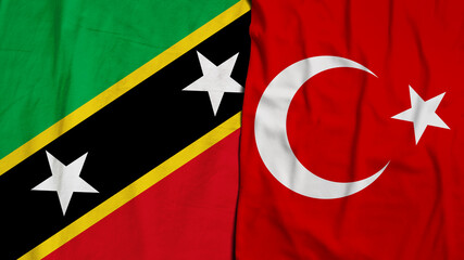 Saint Kitts and Nevis, Federation of Saint Kitts and Nevis, Turkey Flag, Republic of Turkey