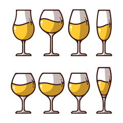 Doodle Wine Glass Collection