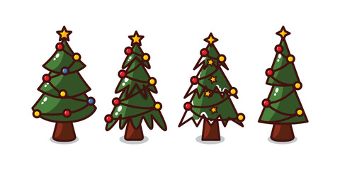 Bold Christmas Tree Illustration