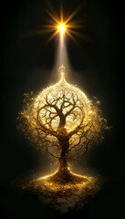 Tree of Life, Sacred Biblical Tree, 3d Illustration