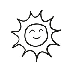 doodle of sun