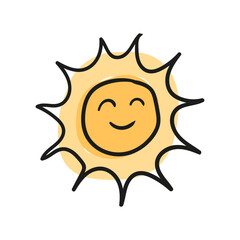 doodle of sun