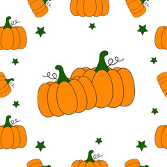 Happy Halloween or pumpkin print pattern seamless. Pumpkin abstract for printing, cutting, and crafts Ideal for mugs, stickers, stencils, web, cover. wall stickers, home decorate and more.